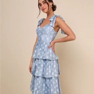 Wedding Guest Dress - Size Medium - Blue